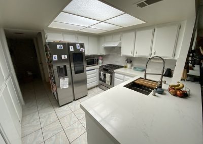 Quartz kitchen countertop, Index St, Porter Ranch