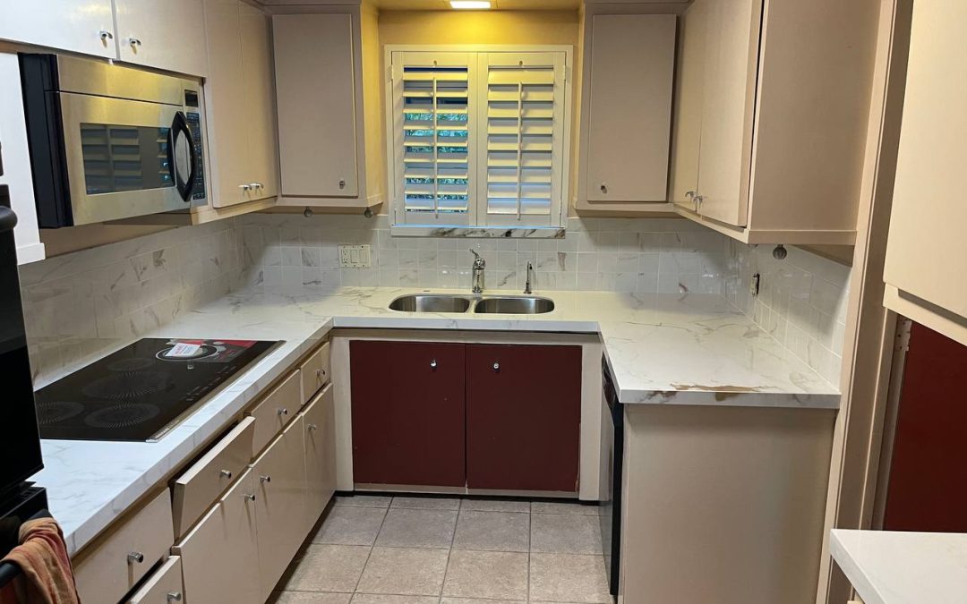 Porcelain kitchen countertop, Wagner St, Los Angeles