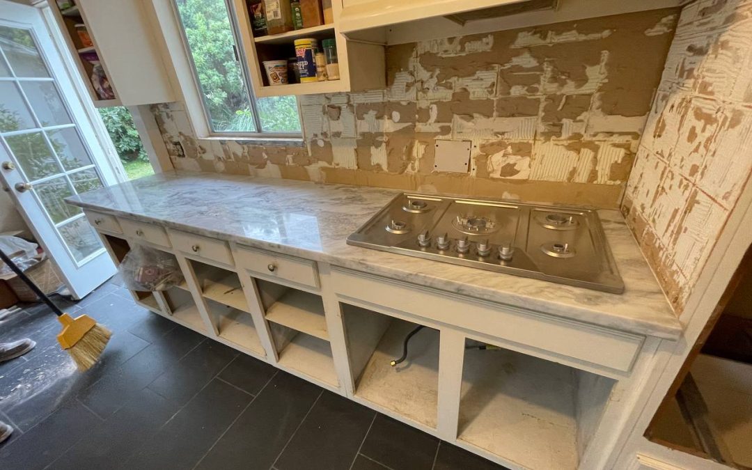 Quartzite kitchen countertop, Yolanda Ave, Tarzana