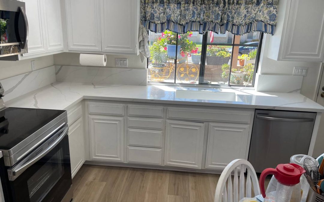 Quartz kitchen countertop, Village 38, Camarillo