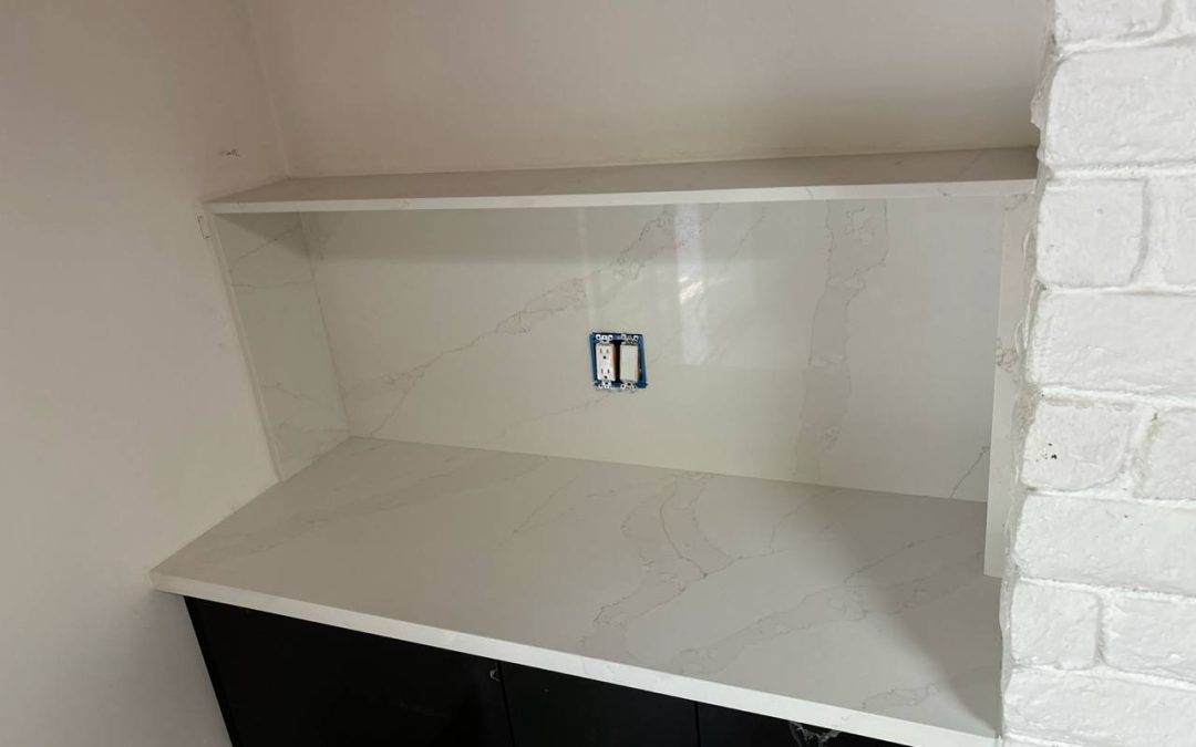 Quartz bar countertop, Mariano St, Woodland Hills