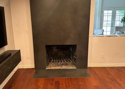 Porcelain fireplace, Haynes St, Winnetka