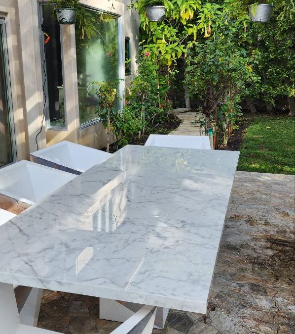 Porcelain table top, Lake Lindero Dr, Agoura Hills