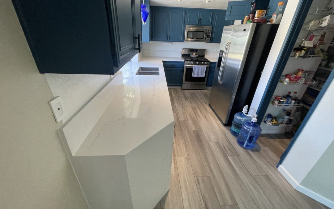 Quartz kitchen countertop, Leatherwood Ct, Camarillo