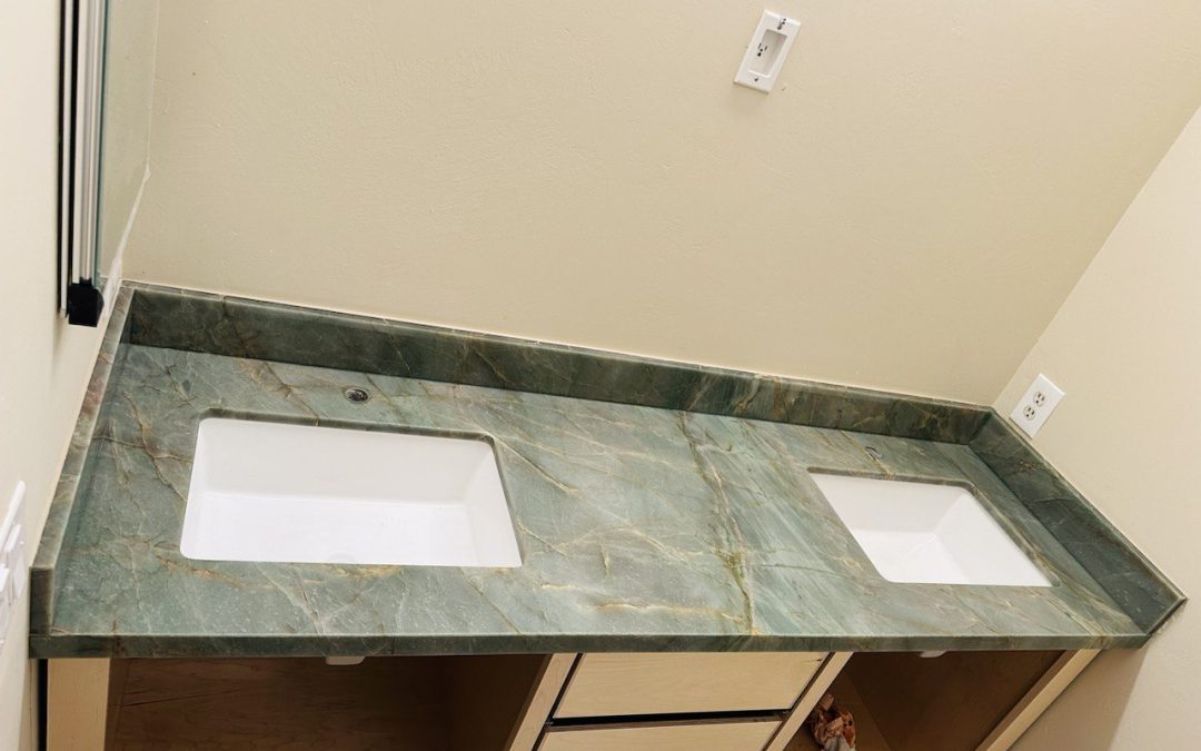 Quartzite vanity top, Hot Springs Pl, Agoura Hills