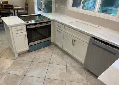 Porcelain kitchen countertop, Knapp St, North Hills