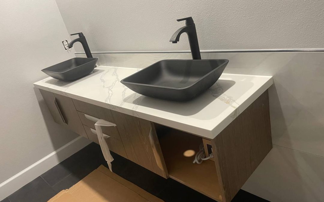 Quartz vanity top, Pesto Way, Oak Park