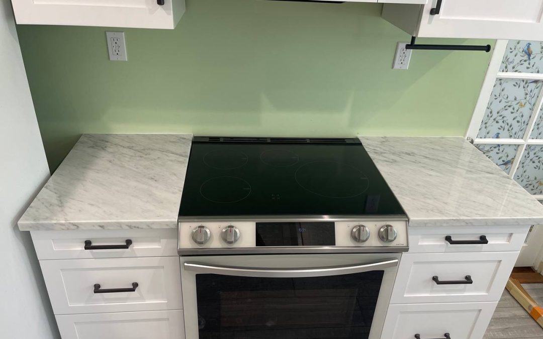 Marble countertop, Gillette Crescent, South Pasadena