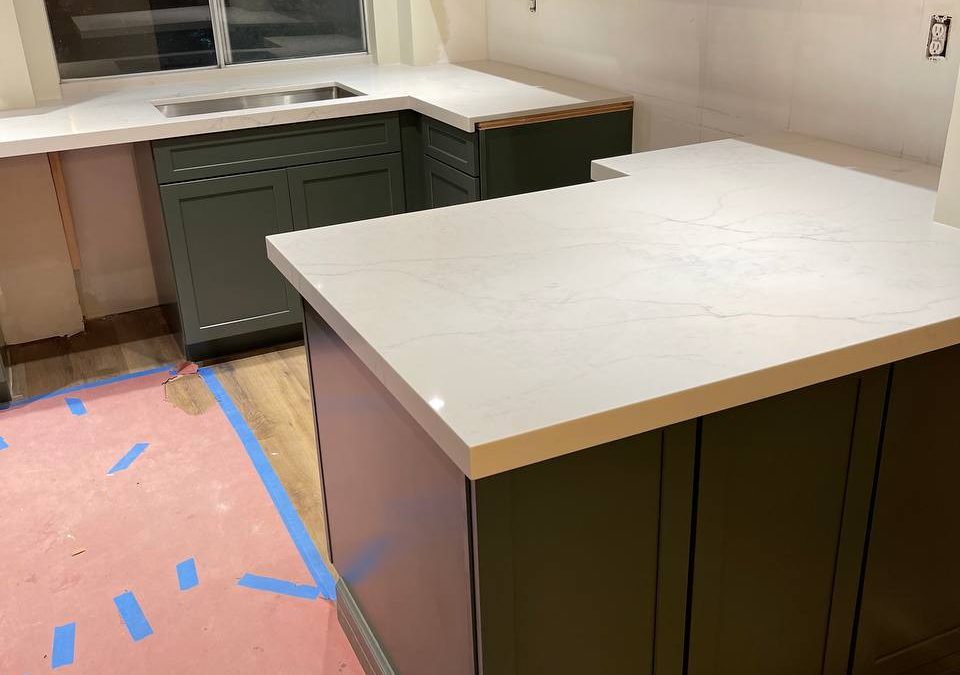 Quartz kitchen countertop, Borrego Dr, West Covina