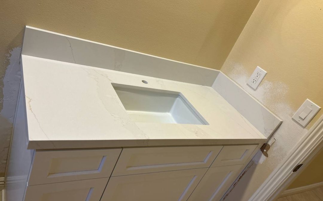 Quartz vanity top, Woodburn Ave, Westlake Village