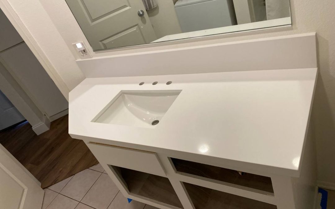 Quartz vanity top, Sinaloa Rd, Simi Valley