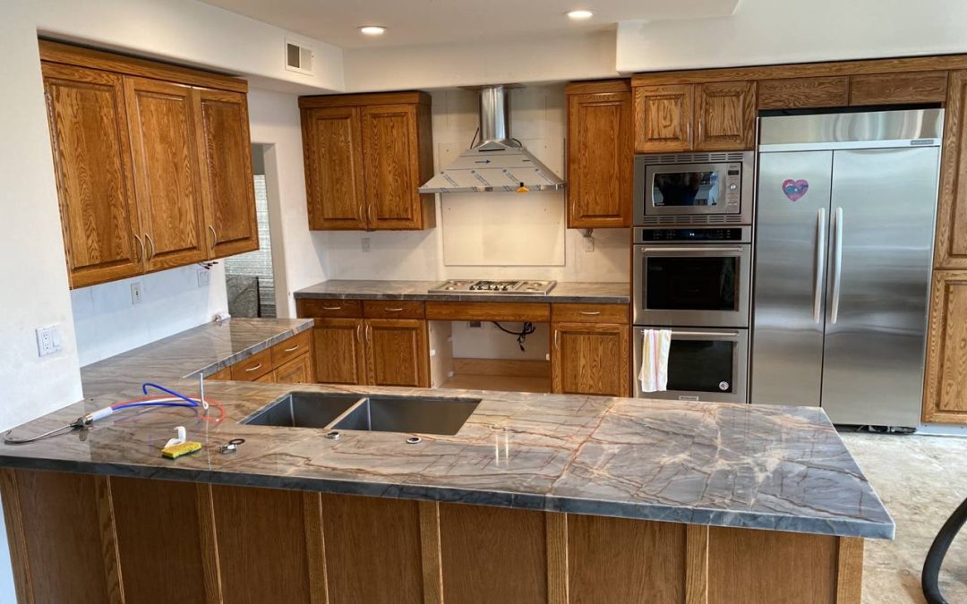 Quartzite kitchen countertop, Bright Star Cir, Thousand Oaks