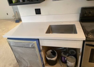 Quartz kitchen countertop, 7th Street, Los Angeles