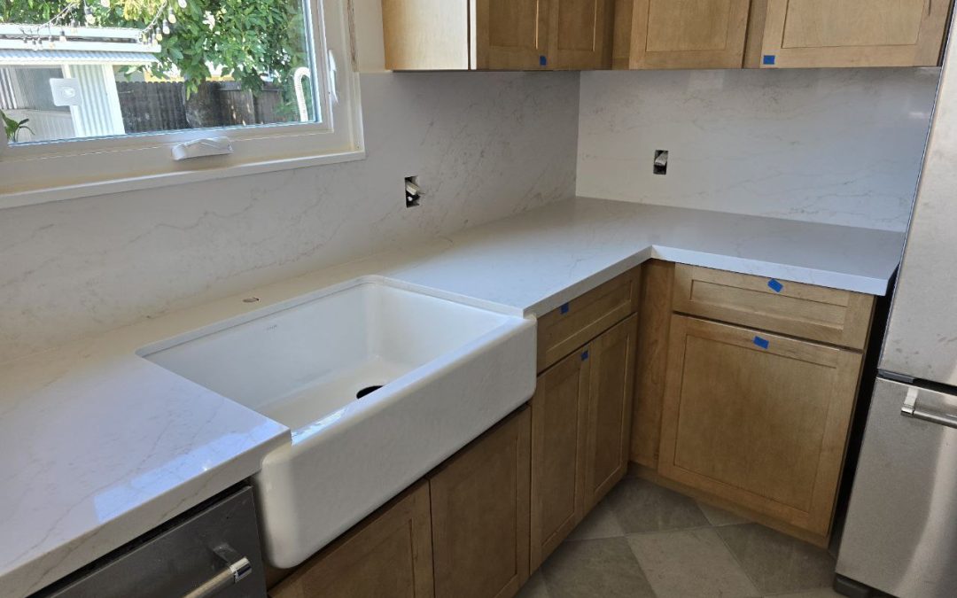 Quartz kitchen countertop, Preble Ave, Ventura