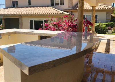 Quartzite outdoor kitchen, Rayburn St, Westlake Village