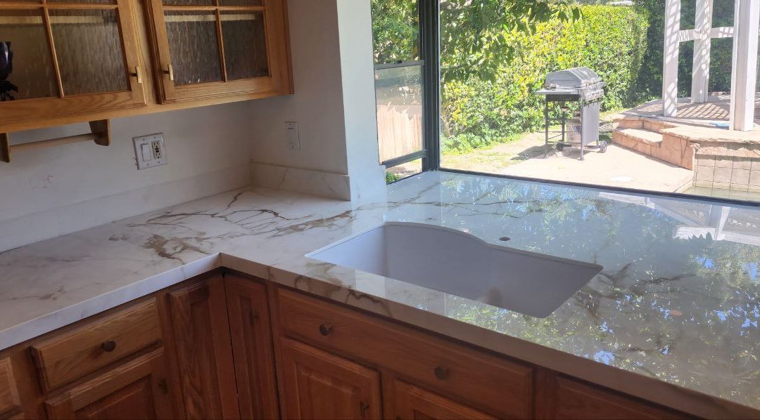 Porcelain kitchen countertop, Laurelwood Dr, Thousand Oaks – 2