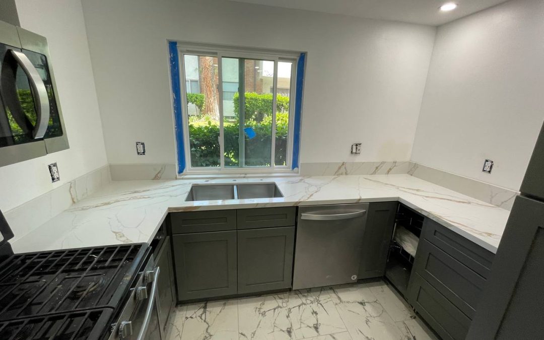 Quartz kitchen countertop, Agoura Rd, Westlake Village