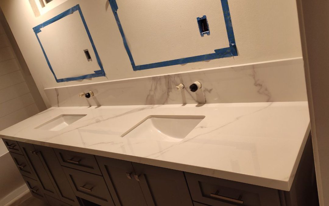 Porcelain vanity top, Grayrock St, Newbury Park