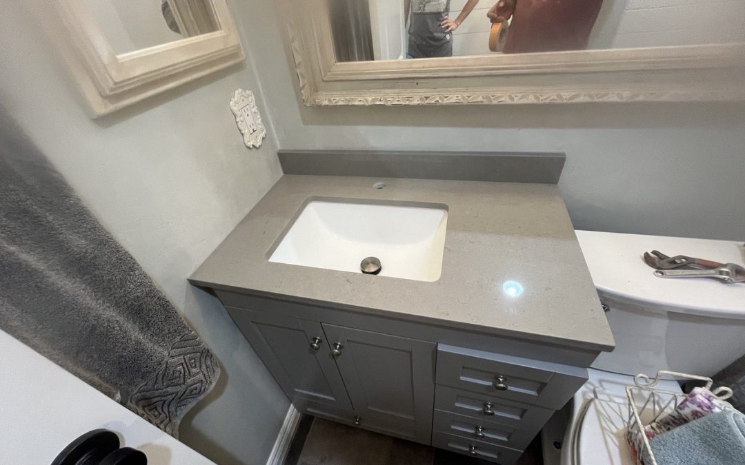 Quartz vanity top, Denise St, Thousand Oaks