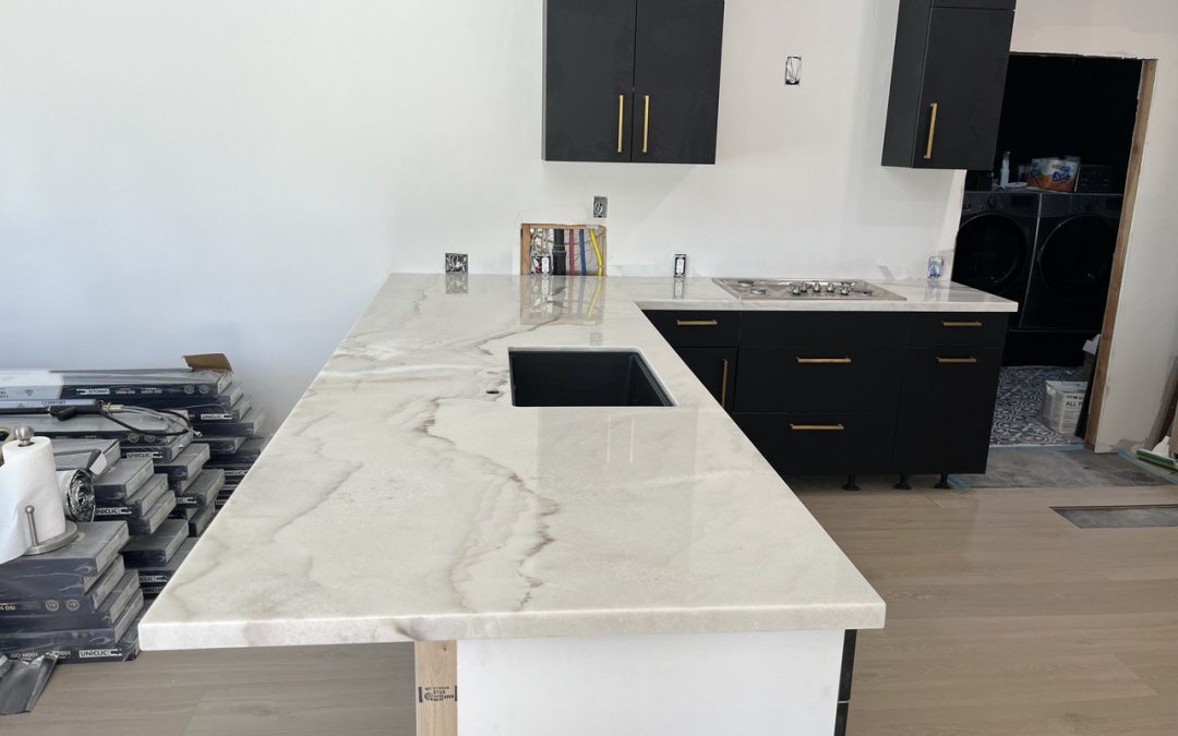 Quartzite kitchen countertop, Calle Pera, Thousand Oaks