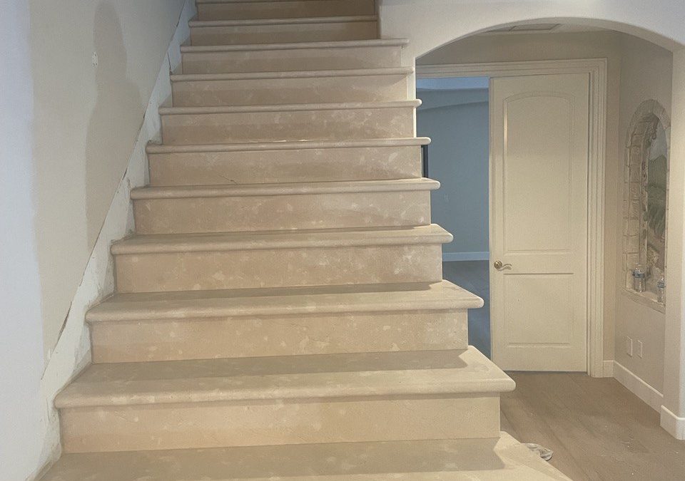 Marble stairs, Hollyhock Ct, Westlake Village