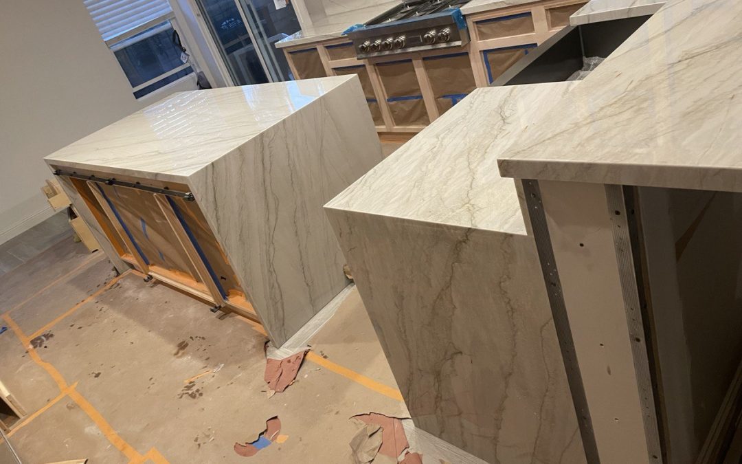 Quartzite kitchen countertop, Woodland Rd, Simi Valley