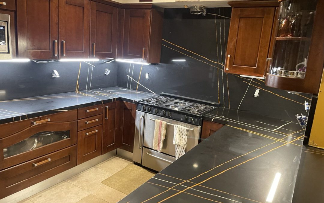 Quartz kitchen countertop, Barry Ave, Los Angeles