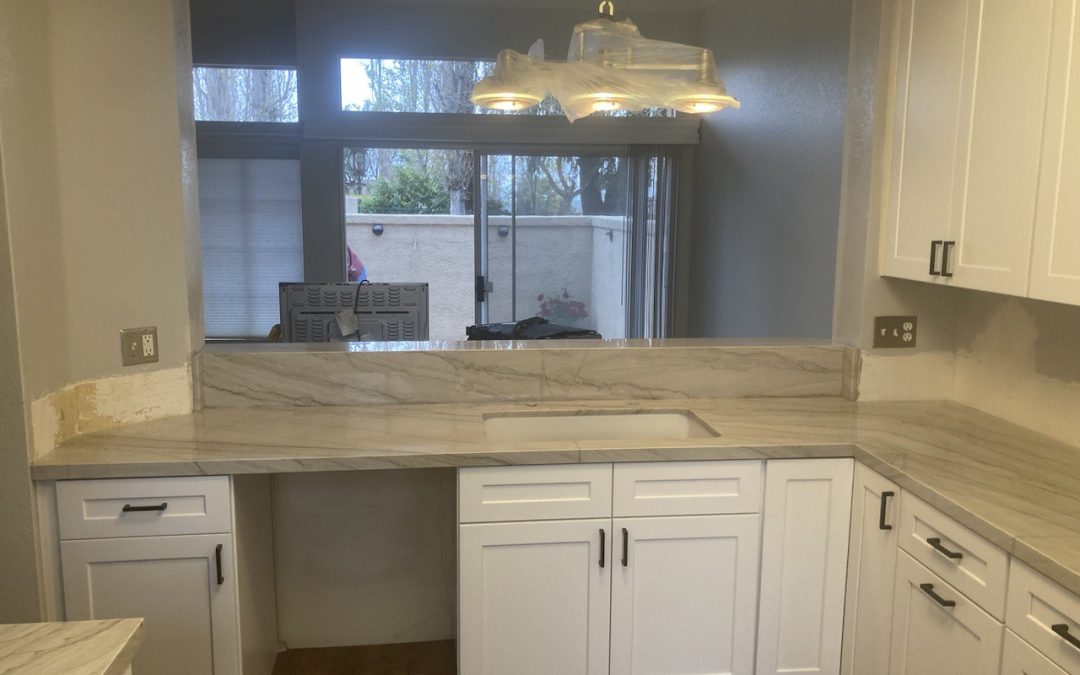 Quartzite kitchen countertop, Baywood Ln, Simi Valley